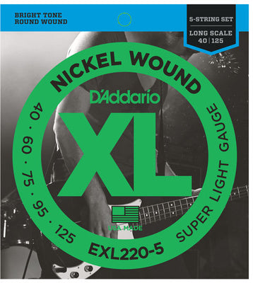 D'ADDARIO EXL220-5 CORDE BASSO