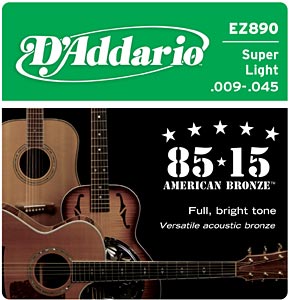 D'Addario EZ890 Super light 009-045