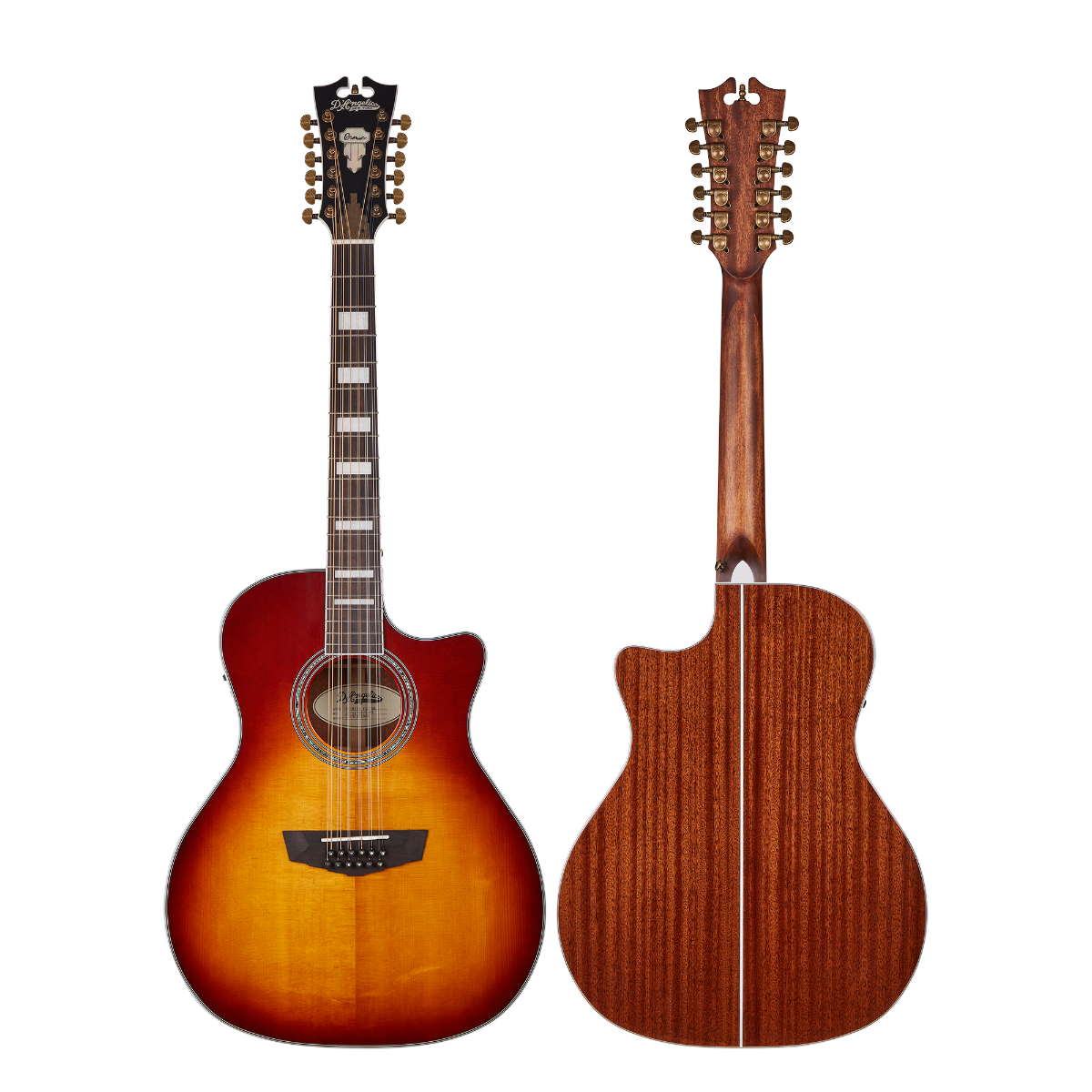 D'Angelico Premier Fulton Iced Tea Burst 12 Corde