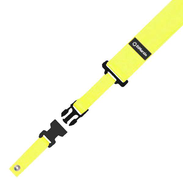 DiMarzio DD2200Y Nylon ClipLock giallo neon