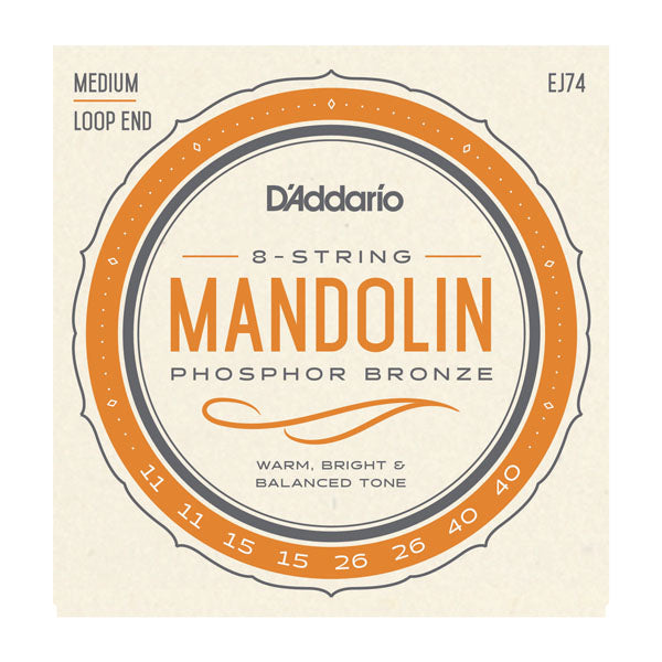 D'addario EJ74 Muta per mandolino Phosphor Bronze