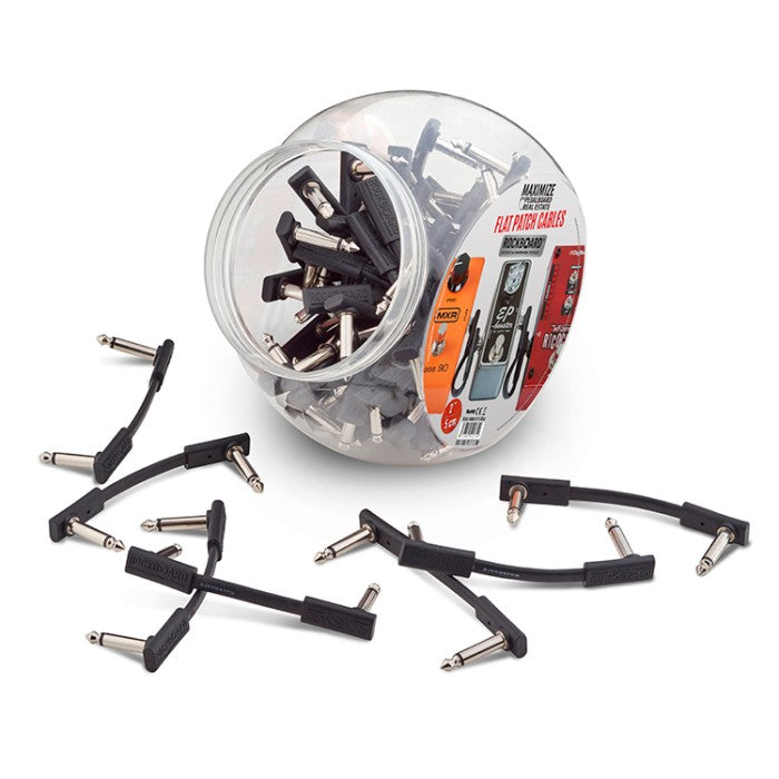 Rockboard RBO CAB PC F 5 BW Flat Patch Cable Black 5cm (prezzo per singolo patch)