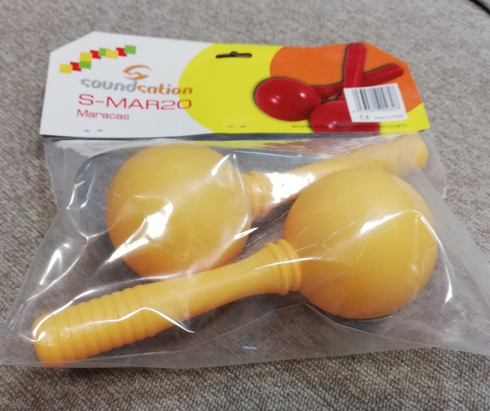 SOUNDSATION S-MAR20 Coppia maracas in ABS S888S Arancione