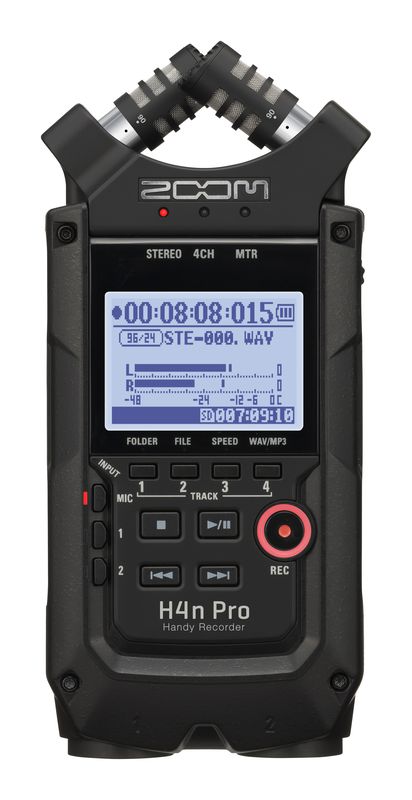 Zoom H4nPro BK - registratore 4 tracce - interfaccia USB - colore nero