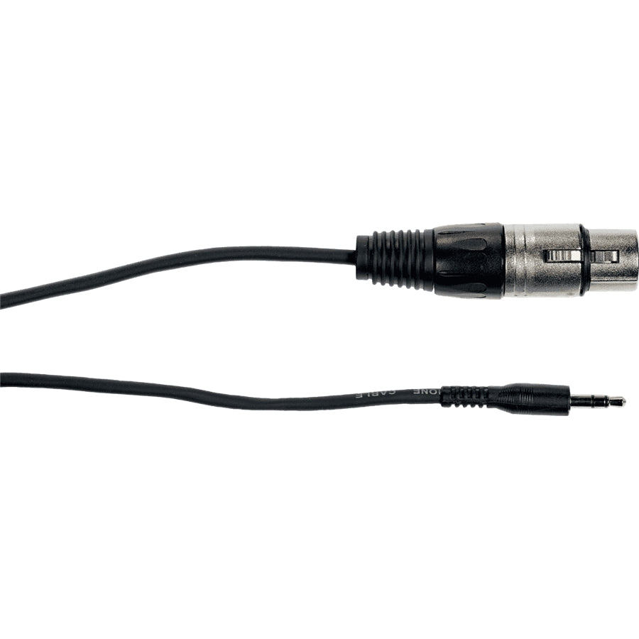 Quik Lok  Yellow Cable K12-3 Cavo Segnale XLR Femmina/Mini Jack TRS 3 m