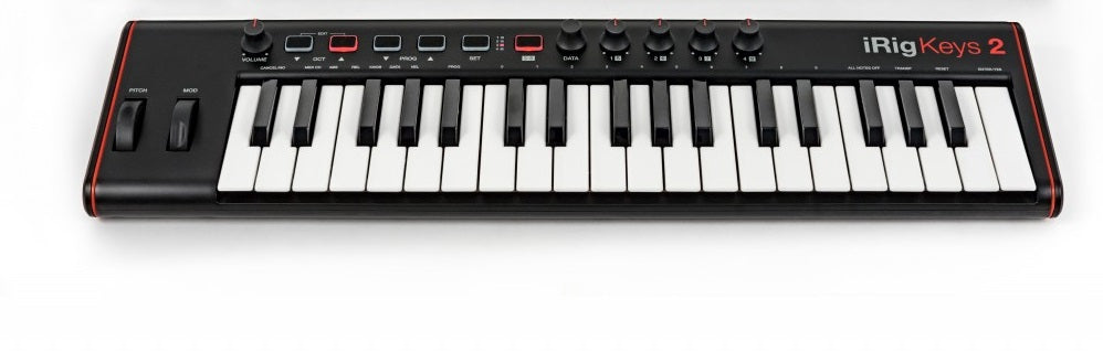 IK Multimedia iRig Keys 2 - Tastiera MIDI/Controller universale con 37 tasti mini