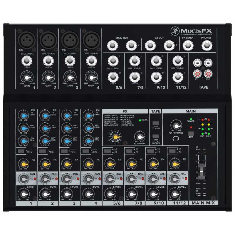 Mackie Mix12FX Mixer con effetti