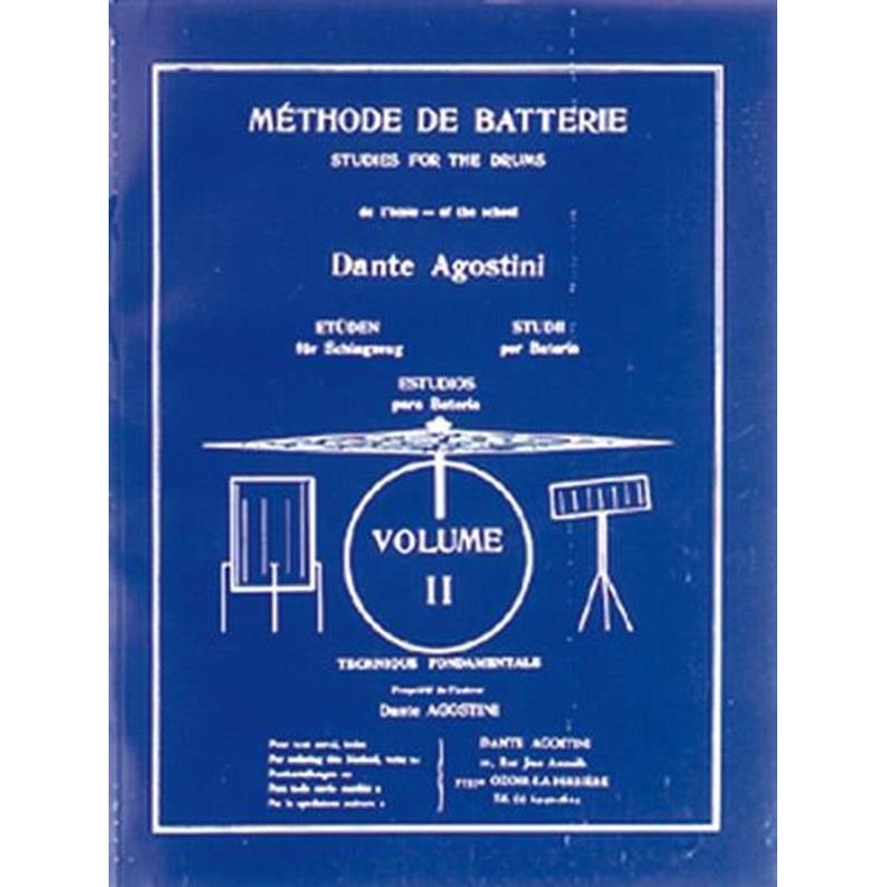 Dante Agostini Méthode de Batterie  Volume 2  METODO DI BATTERIA