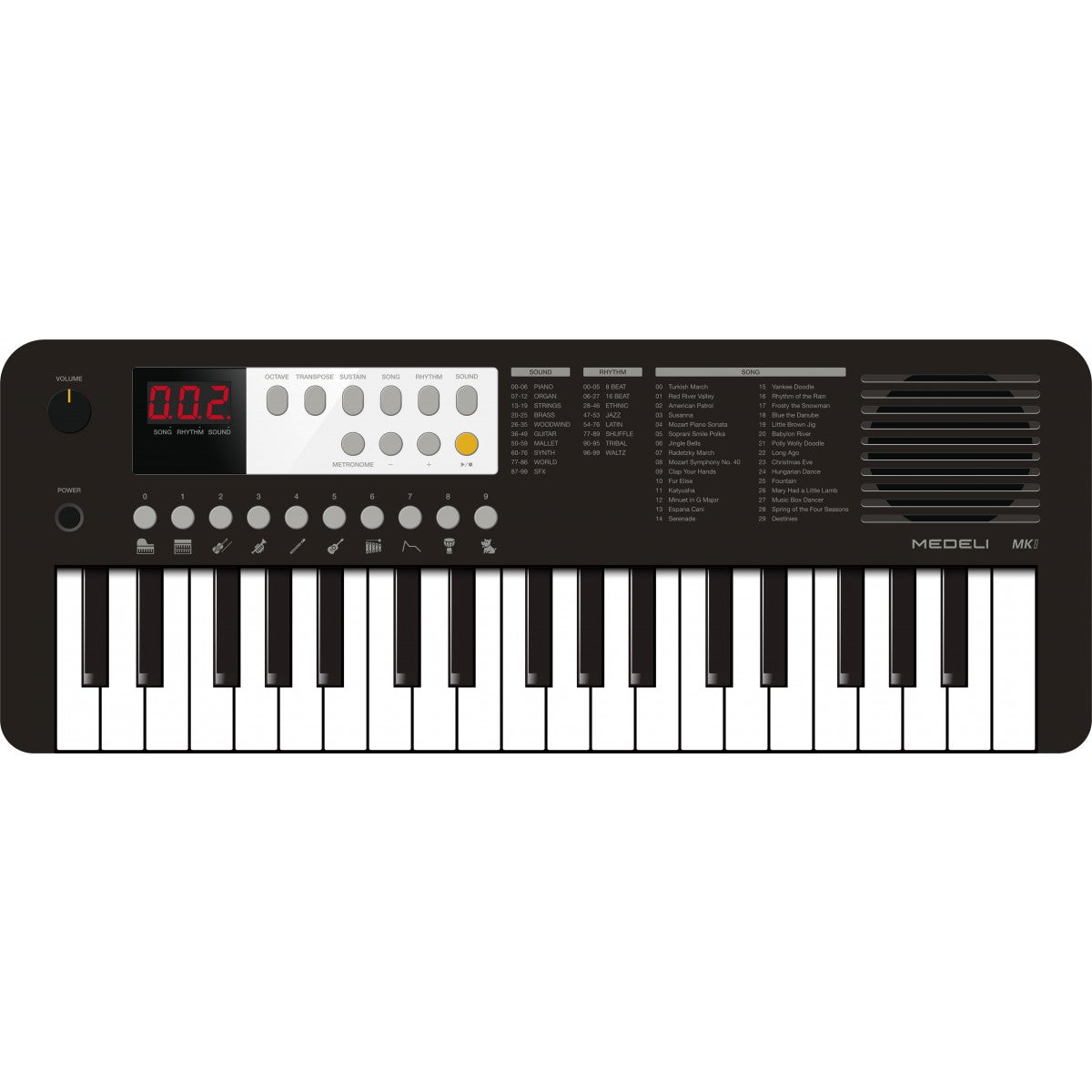 MEDELI MK1 TASTIERA A 37 TASTI MINI-SIZE