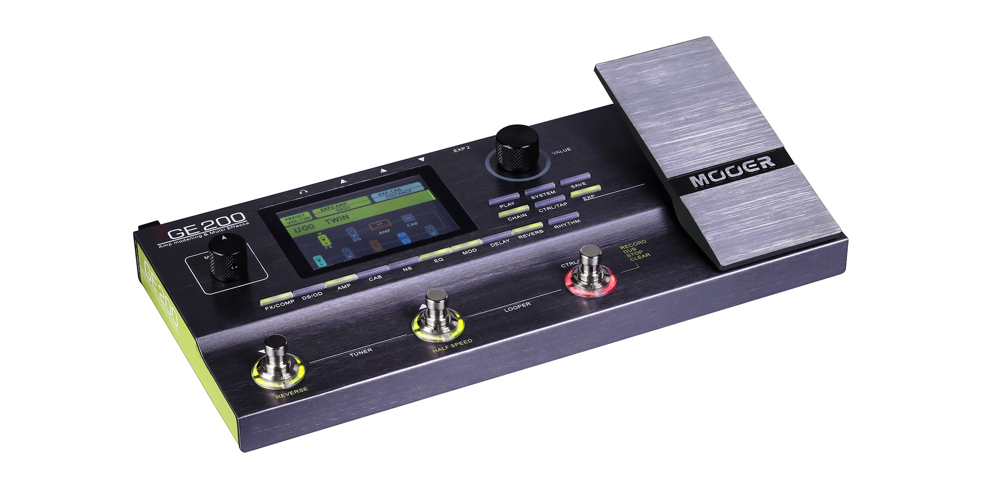 MOOER GE200 Pedaliera multieffetto per chitarra elettrica