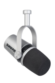 Shure MV7-S Silver Microfono per Podcast