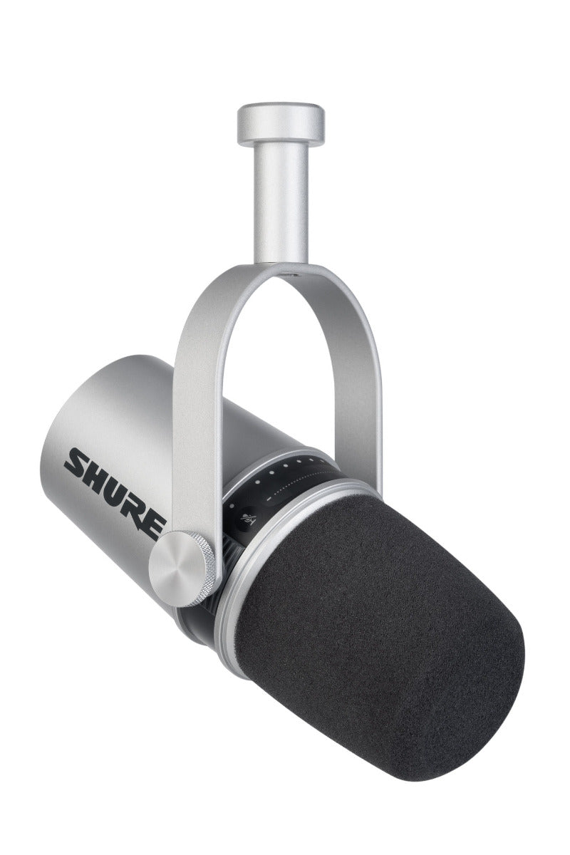 Shure MV7-S Silver Microfono per Podcast
