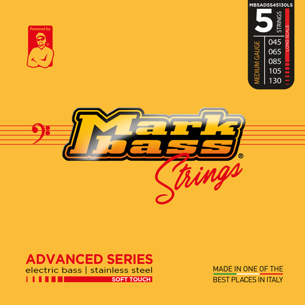 MARKBASS MB5ADSS45130LS SOFT TOUCH electric bass stainless steel - 045 065 085 105 130