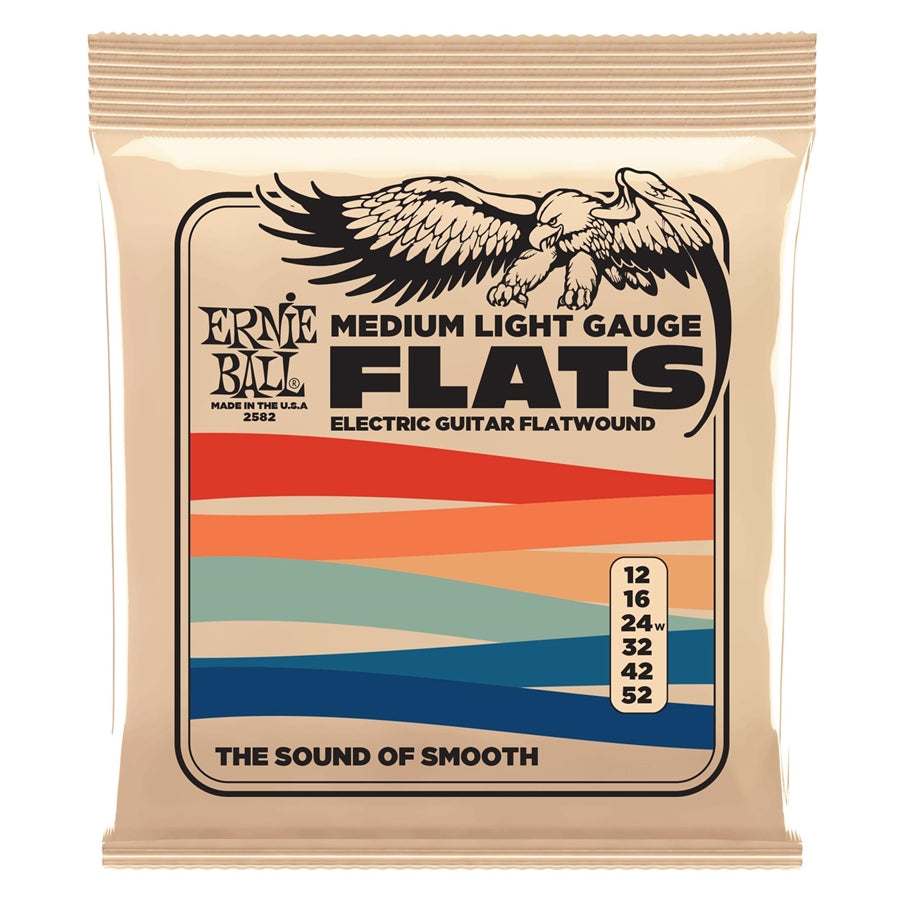 ERNIE BALL - 2582 MEDIUM-LIGHT FLAT EL GUITAR 12-52