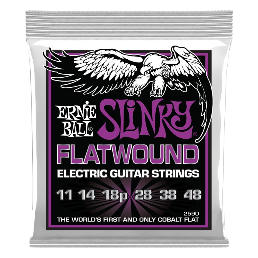 ERNIE BALL - 2590 SLINKY FLATWOUND EL GUIT 11-48