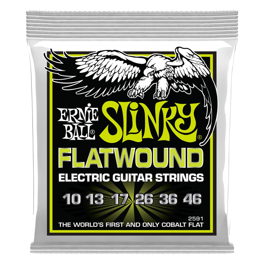ERNIE BALL - 2591 SLINKY FLATWOUND EL GUIT 10-46