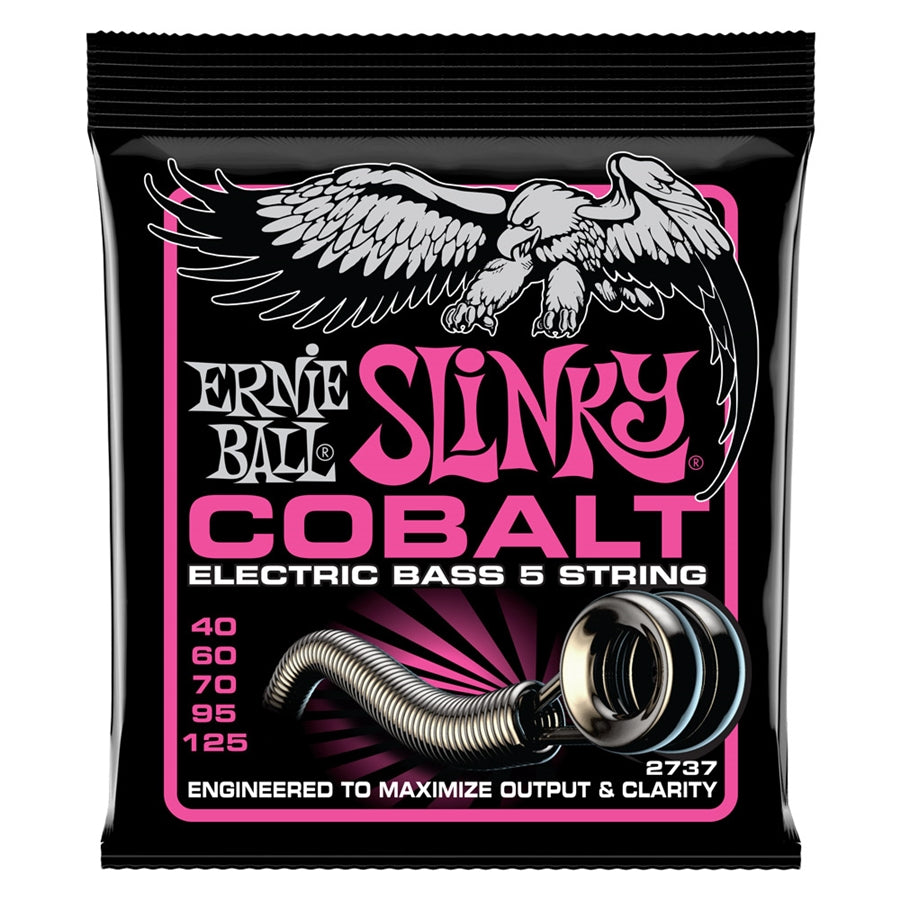 ERNIE BALL - 2737 SUPER SLINKY COBALT 5 BASS 40-125