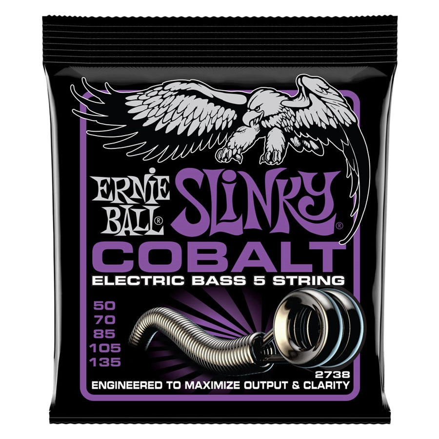 ERNIE BALL - 2738 POWER SLINKY COB 5 BASS 50-135