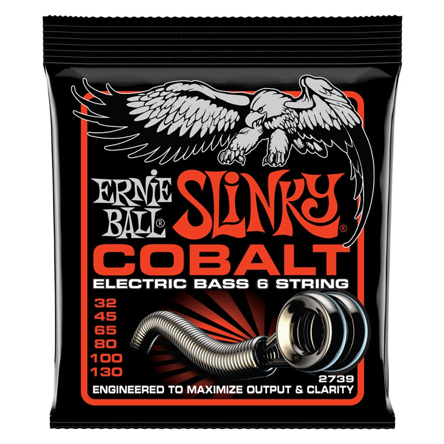 ERNIE BALL - 2739 SLINKY COBALT 6 BASS STR 32-130