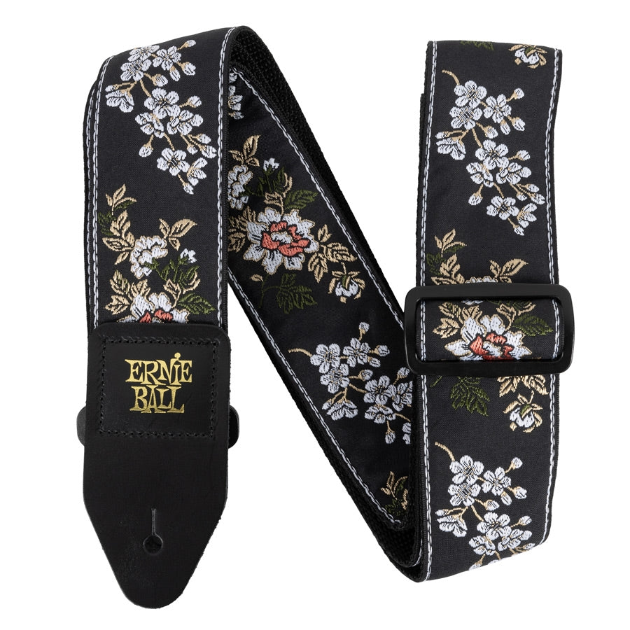 ERNIE BALL - 5362 JACQUARD STRAP WHITE BLOSSOM