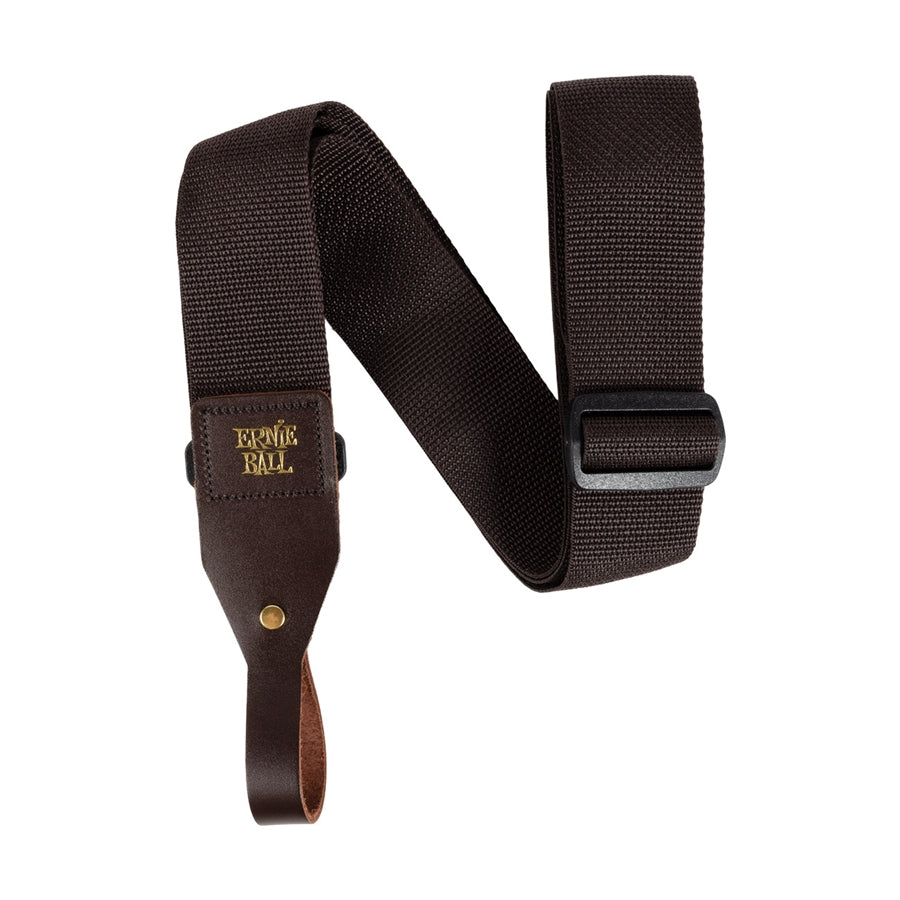 ERNIE BALL - 5366 POLYPRO ACOUSTIC GTR STRAP BROWN