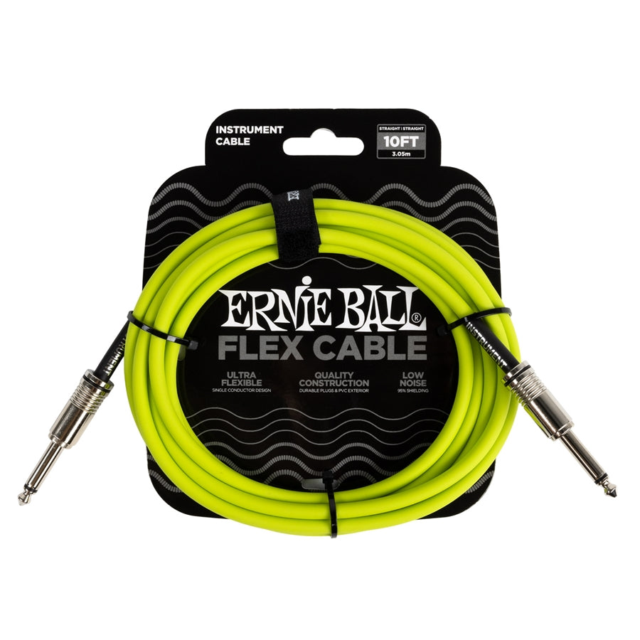 ERNIE BALL - 6414 FLEX CABLE GREEN 3M