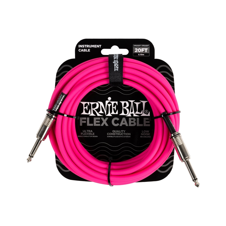ERNIE BALL - 6418 FLEX CABLE PINK 6M
