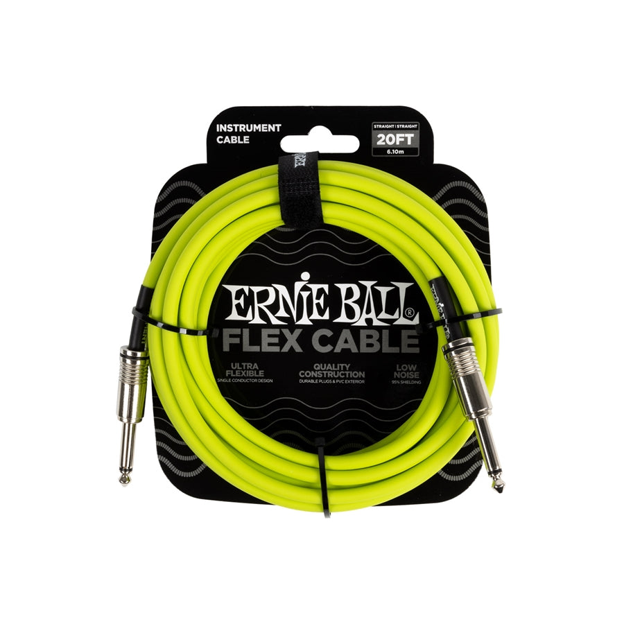 ERNIE BALL - 6419 FLEX CABLE GREEN 6M