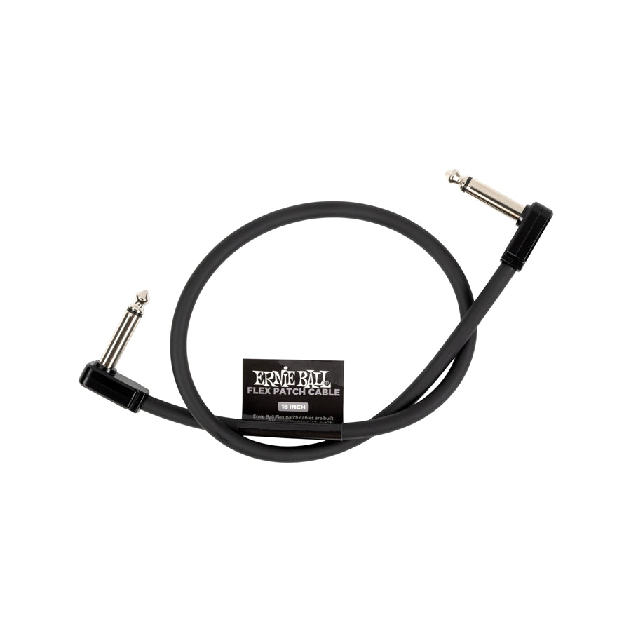 ERNIE BALL 6441 FLEX PATCH CABLE BLACK 46CM