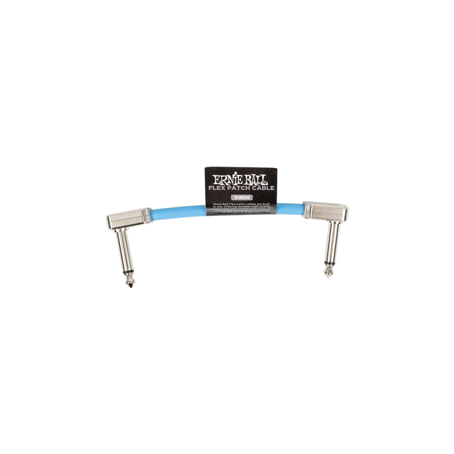 ERNIE BALL 6454 FLEX PATCH CABLE BLUE 8 CM