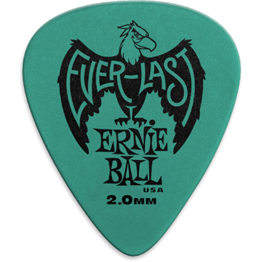 Ernie Ball - 9196 Plettri Everlast Teal 2.0mm Busta da 12