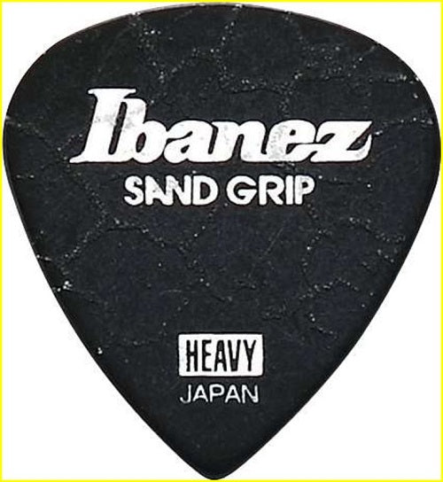 Plettro Ibanez PA16HCG-BK plettro H grip sabbiato "Cracked" nero