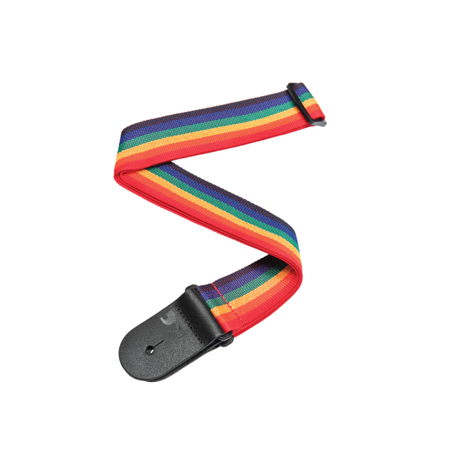 D'Addario Polypropylene Guitar Strap , Rainbow