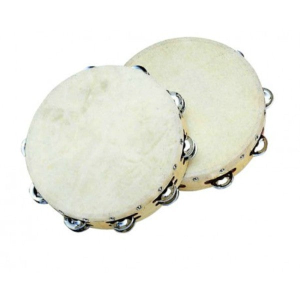 PEACE RH-2-1218 Tamburello in acero con pelle naturale 12"