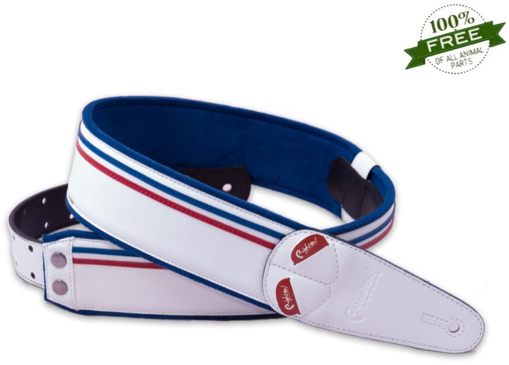 Righton Straps Race White Tracolla per chitarra e basso realizzata con materiali ecologici