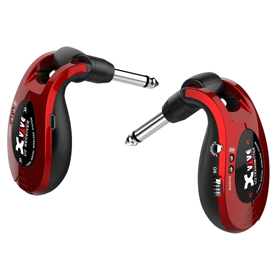 XVive U2 Metal Red sistema di trasmissione audio per chitarra e basso