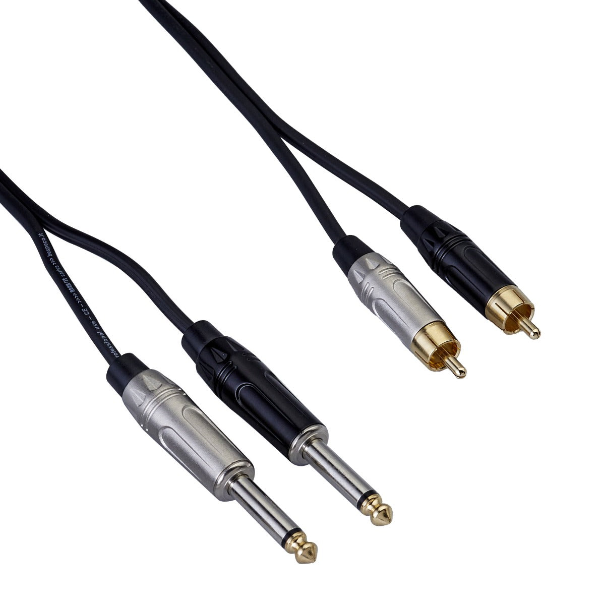 Bespeco Cavo interlink – 2 x jack Ø 6,3 mm – 2 x RCA - 1,5 metri