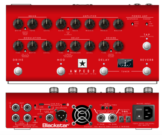 Blackstar DEPT.  10 Amped 2 100 Watt Amp + Effects Rig