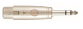 Reference Adattatore da XLR femmina 3 pin a jack TRS 6.3 maschio