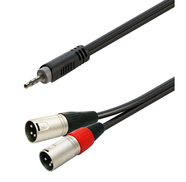 SOUNDSATION GL-JSm2XM3 Cavo adattatore a Y bilanciato 3.5mm Jack maschio STEREO - 2xXLR 3P maschio / 3mt