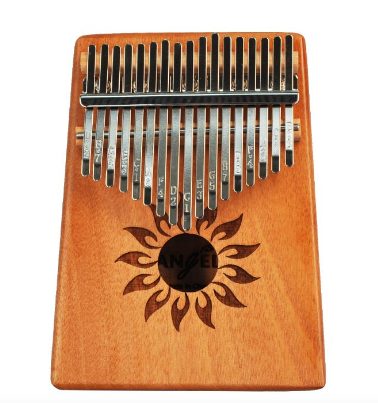 ANGEL ARK-N-SUN Kalimba in mogano 17 note - design Sun