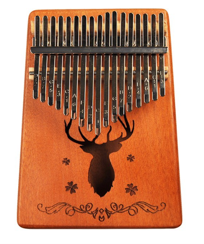 ANGEL ARK-N-DEER Kalimba in mogano 17 note - design Deer