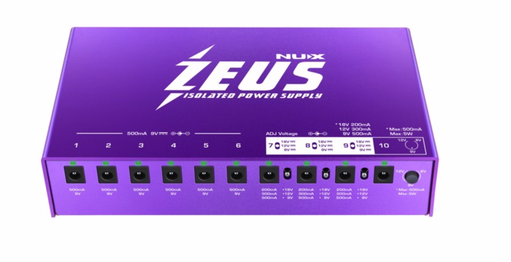 NUX NIP-Z10 Alimentatore multiplo professionale (10 uscite)