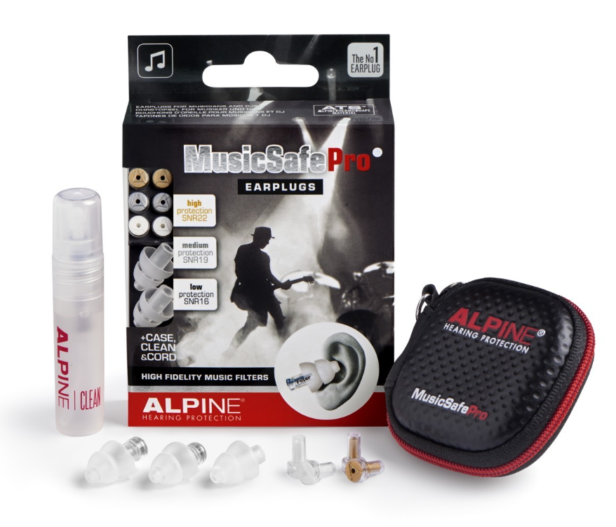 ALPINE MUSICSAFEPRO-2019-TR Kit auricolari per protezione uditiva con 3 filtri attenuazione - Black Edition