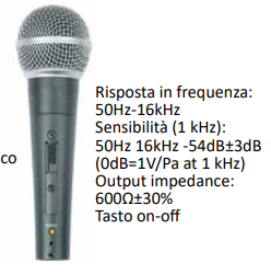 SX STV108 Microfono dinamico (moving coil) unidirezionale