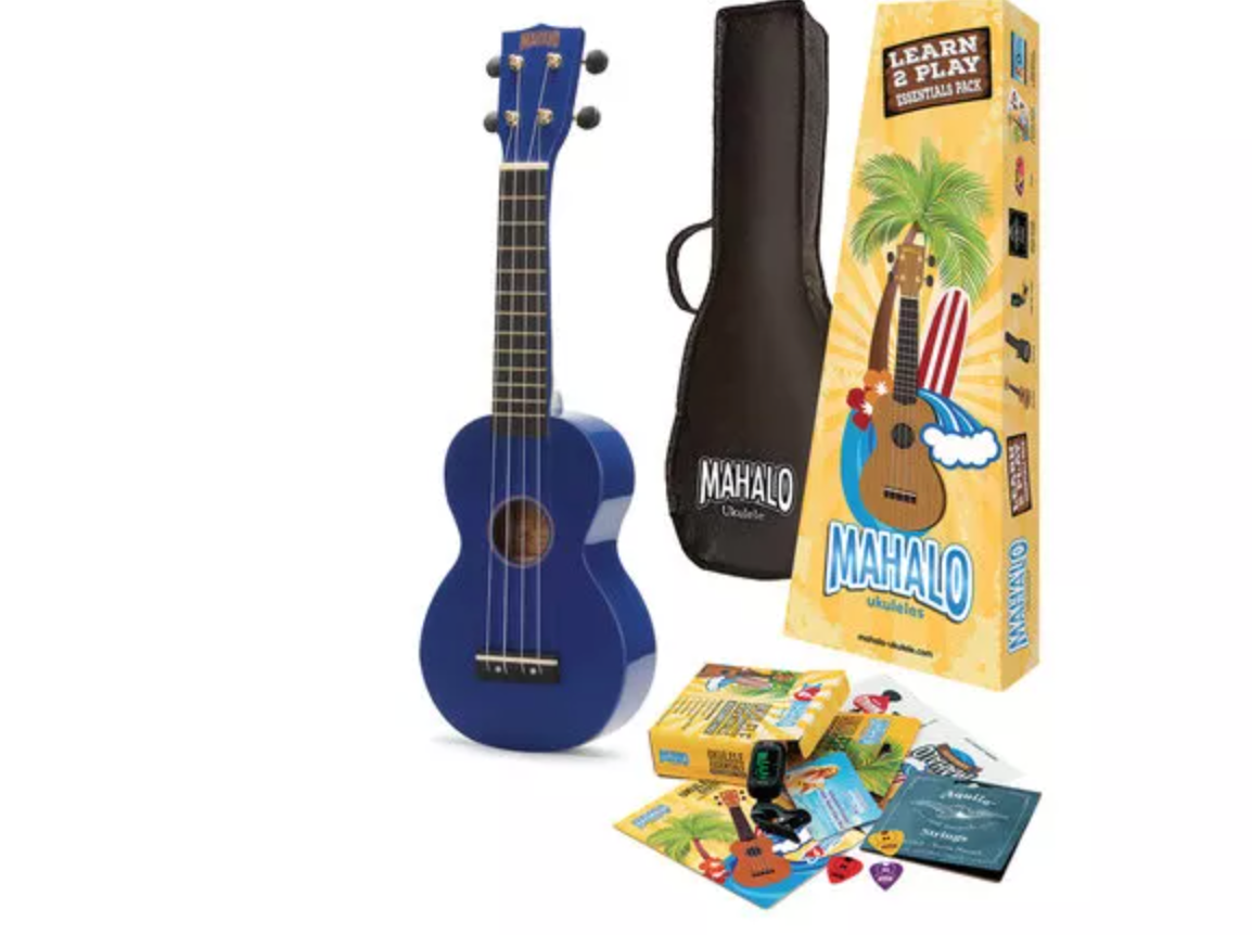 Mahalo Ukulele Rainbow Kit Blu