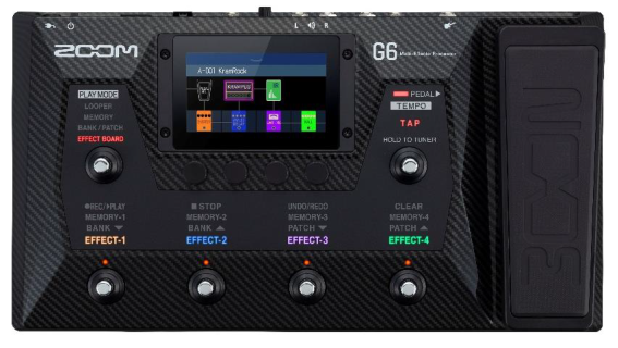 Zoom G6 - Pedaliera multieffetto e IR loader per chitarra