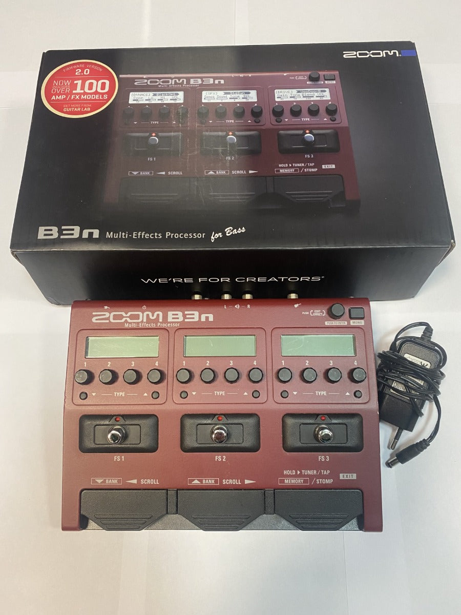 ZOOM B3n Pedaliera per basso usata con imballo e alimentatore