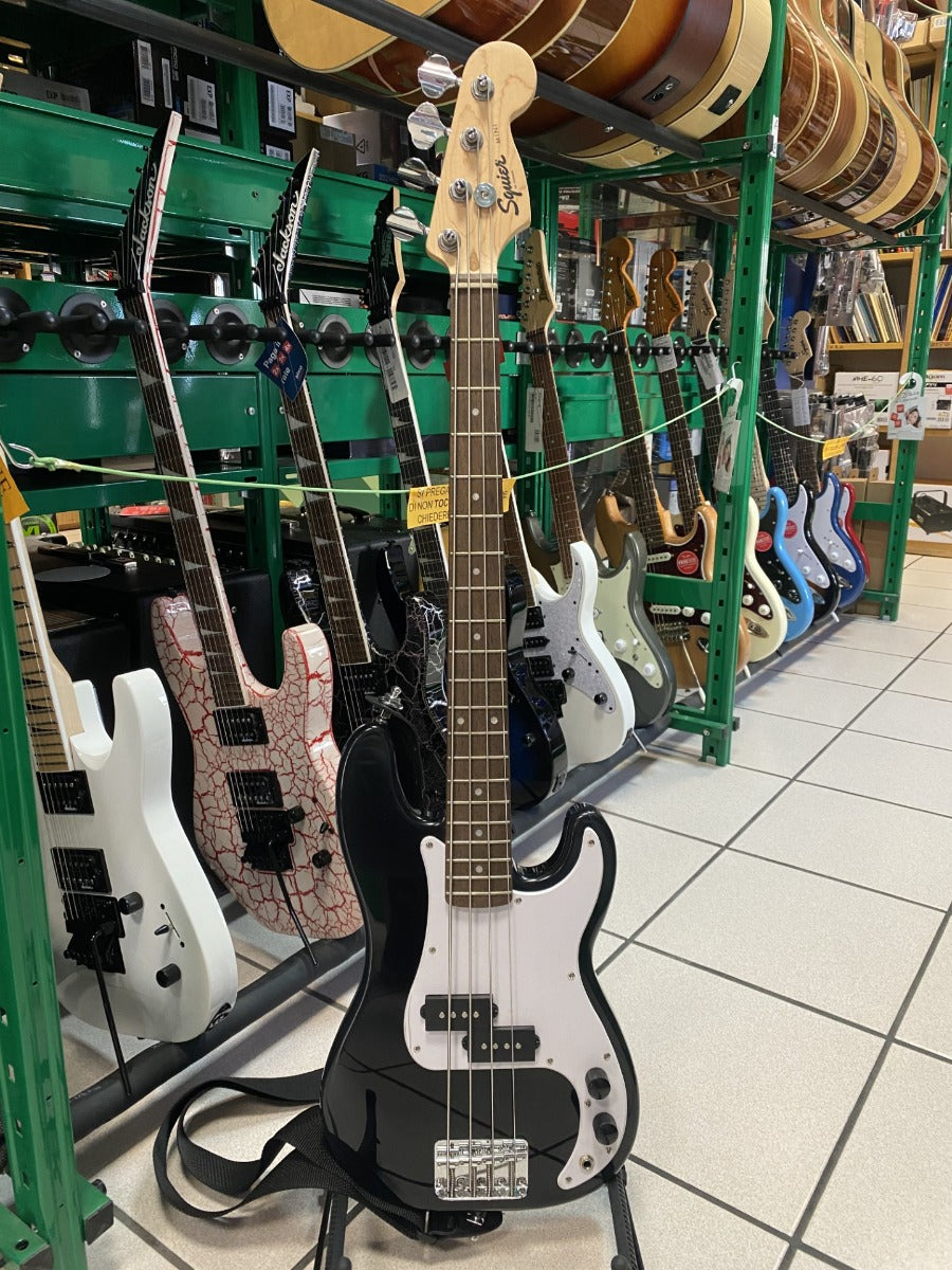 Fender Squier Mini P Bass Basso Elettrico a Scala Ridotta Black Usato