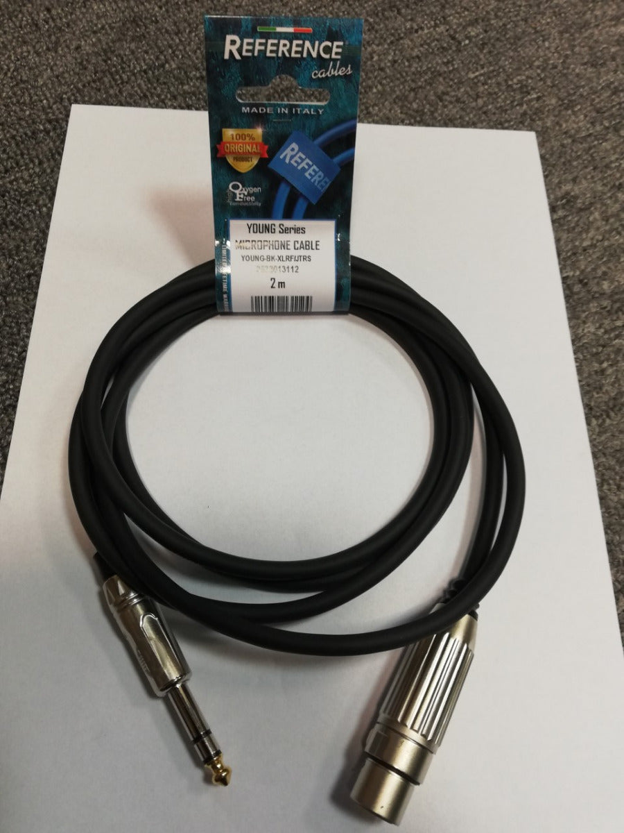 Reference Young BK XLRF-JACK TRS cavo per strumenti metri 2